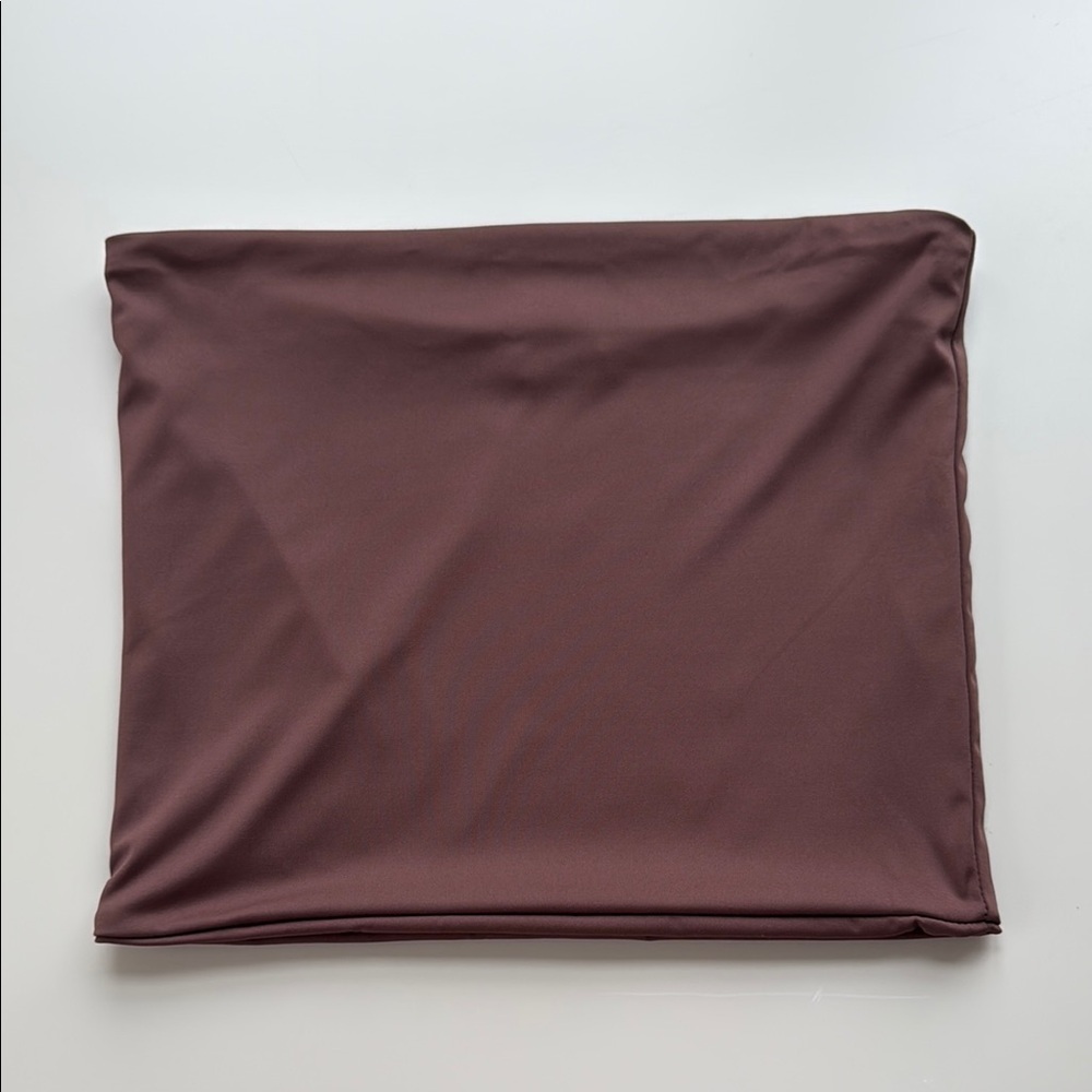 Zara Brown Elastic Bandeau/Tube Top - Size L - Picture 6 of 6